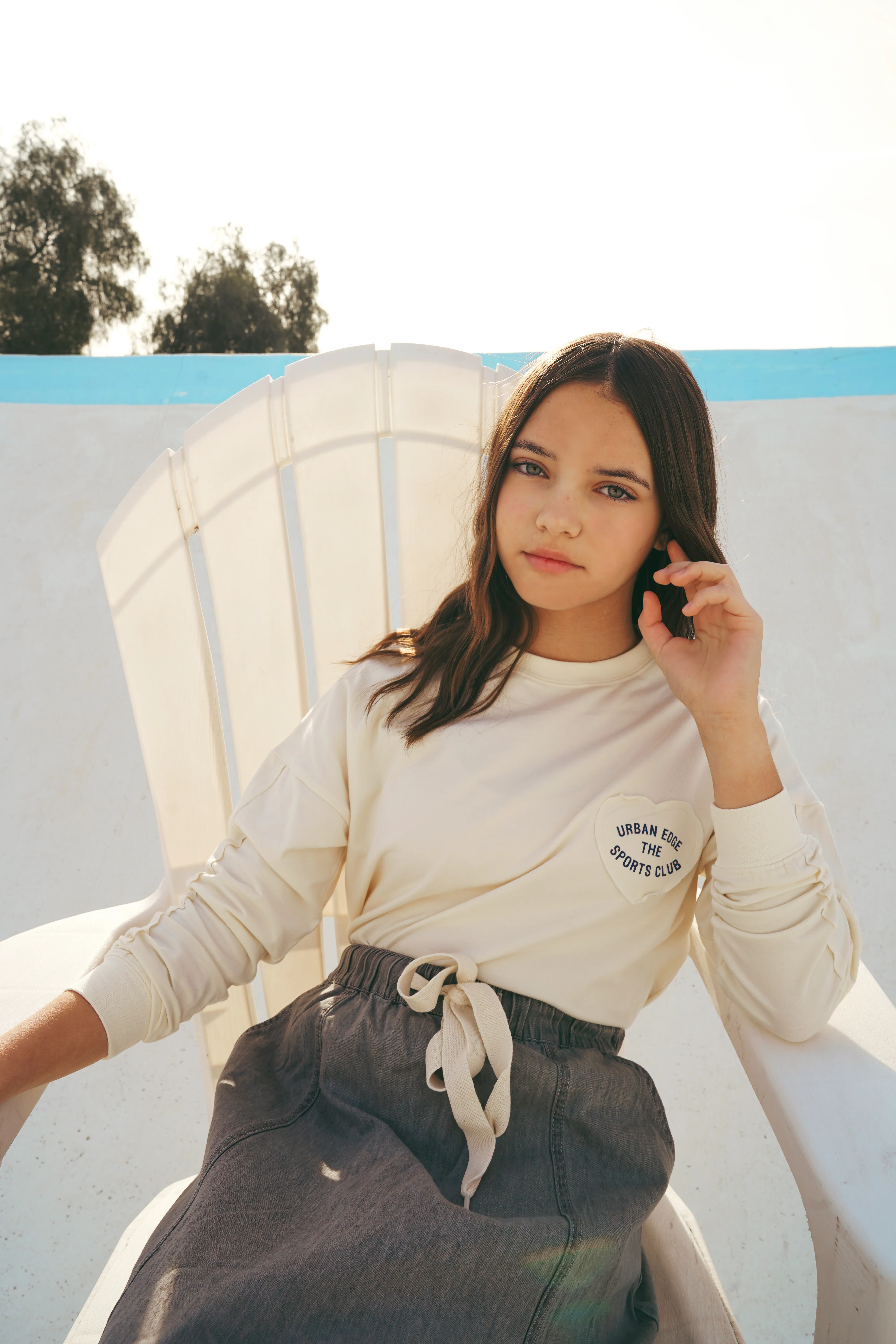 Urban Edge Off White Heart Patch Tee - Image 2