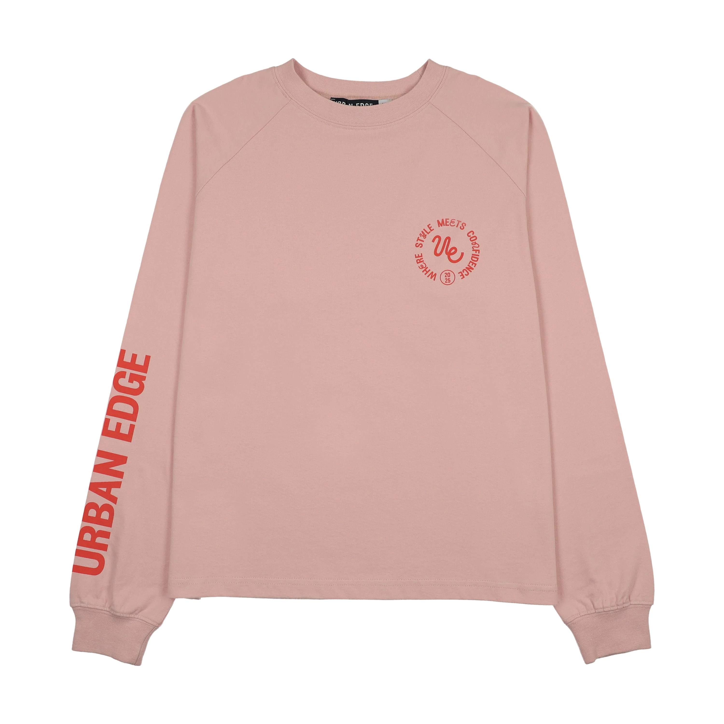Urban Edge Pink Oversized Raglan Tee