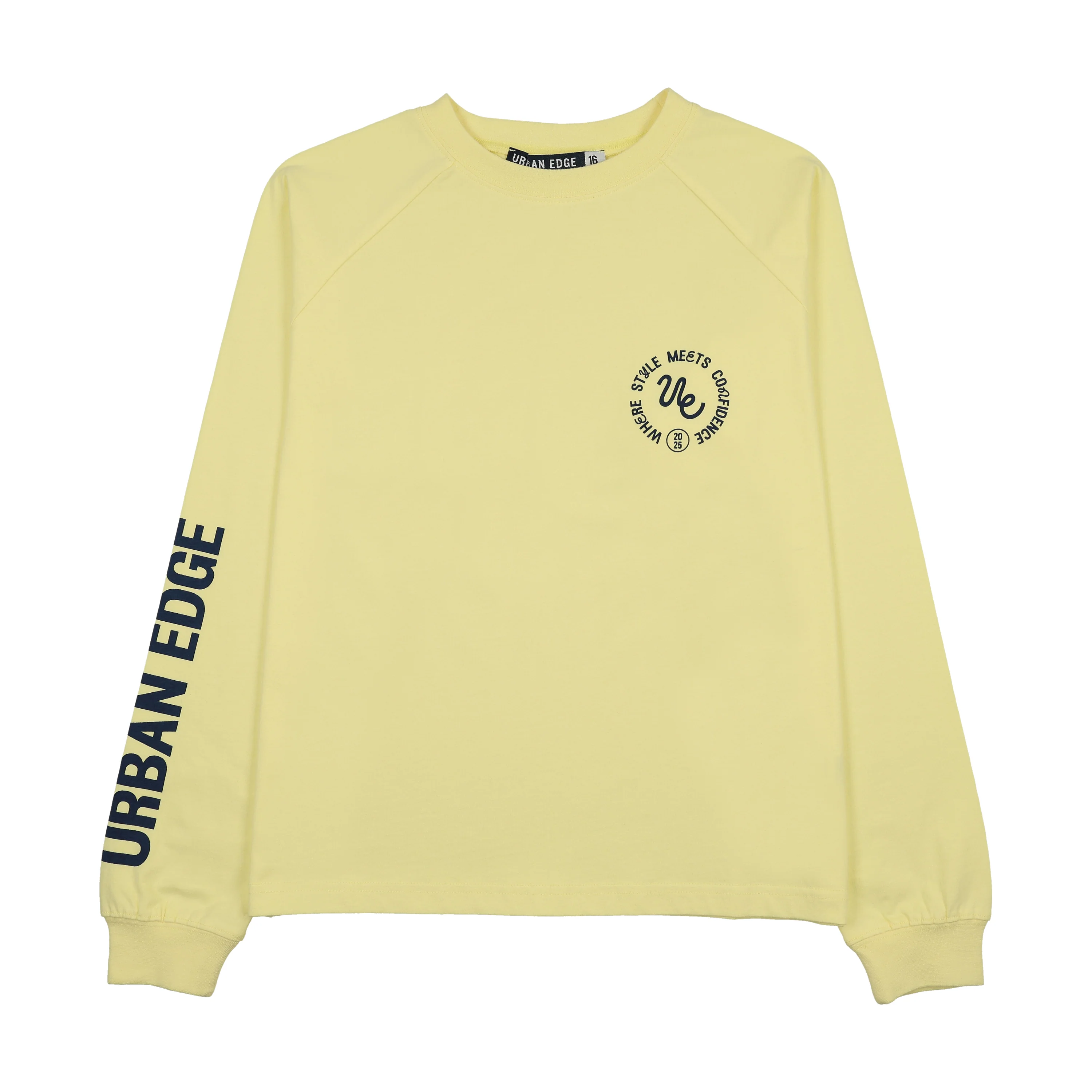 Urban Edge Yellow Oversized Raglan Tee