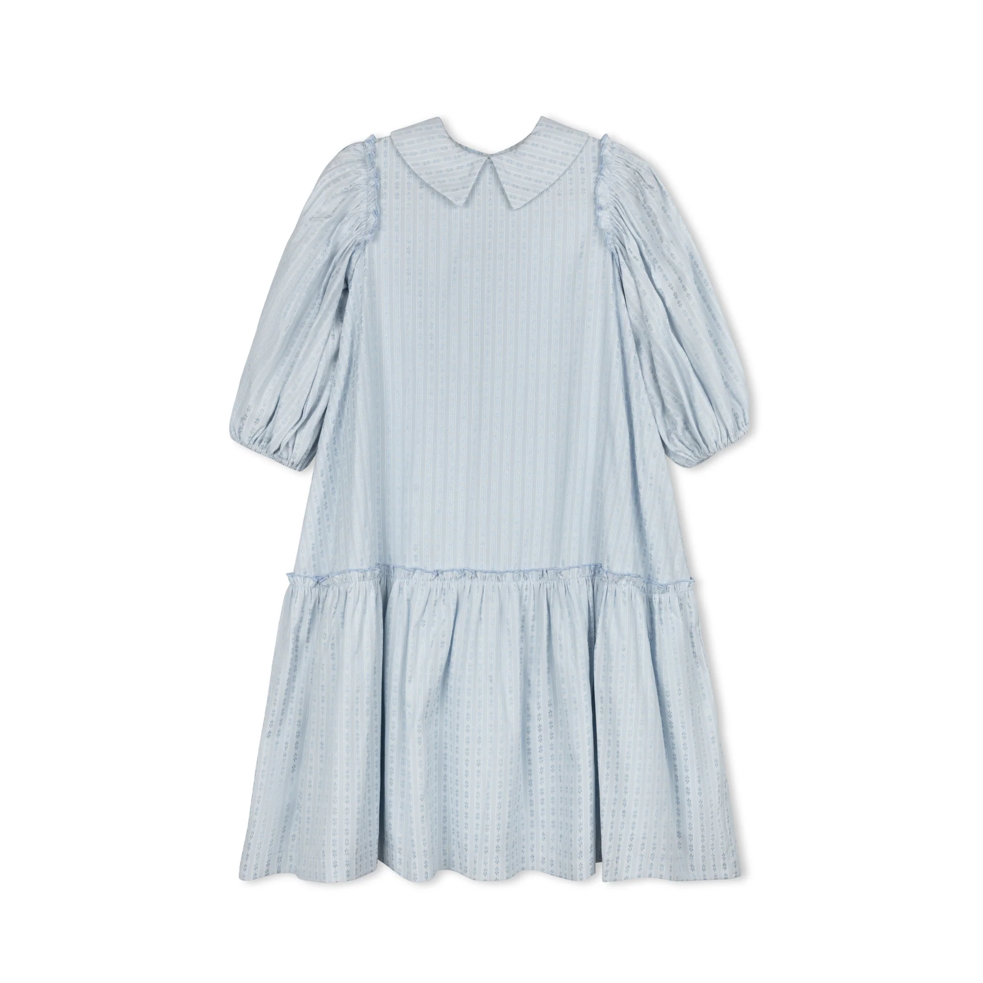 Velvette Label Blue Floral Stripe Dress
