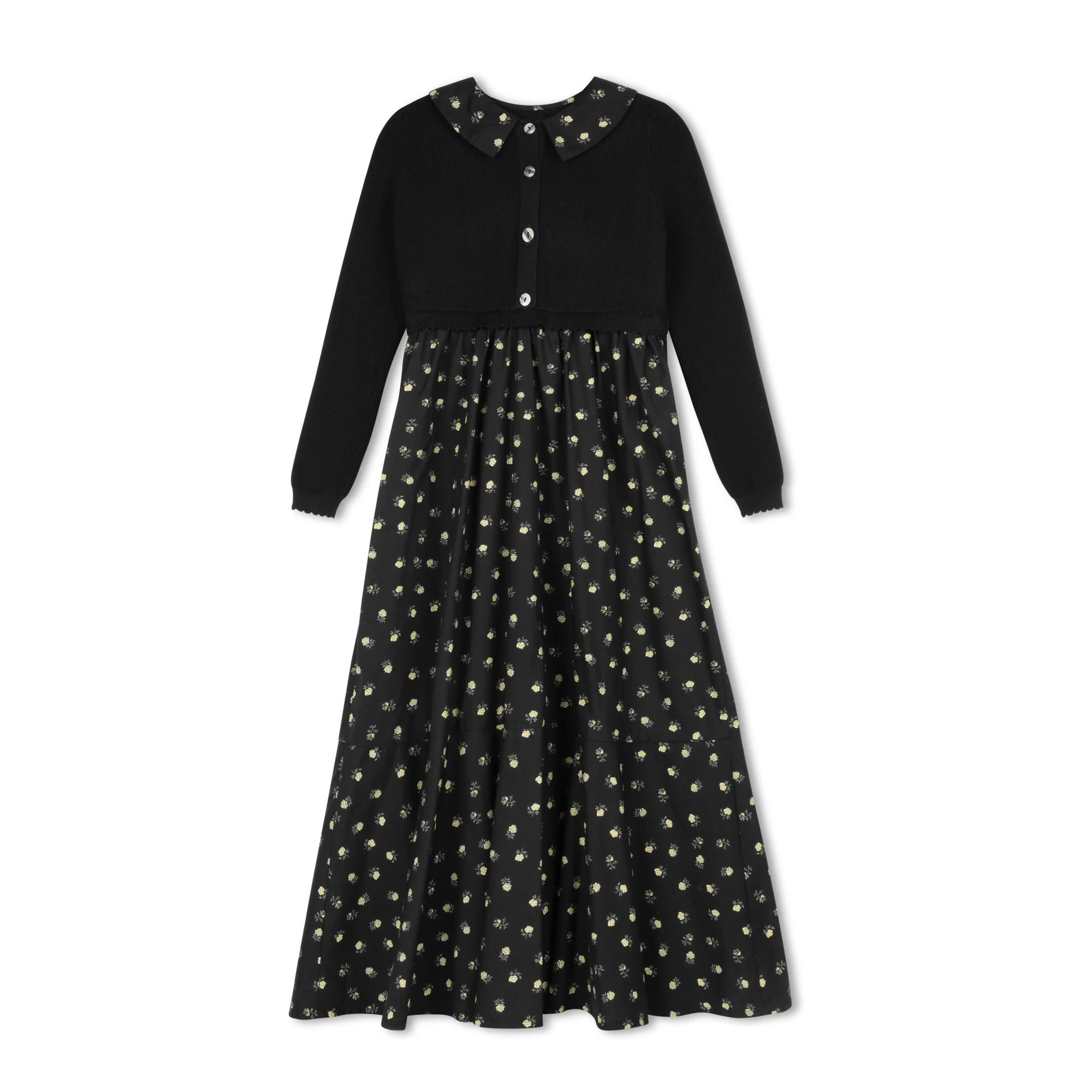 Velvette Label Cardigan Maxi