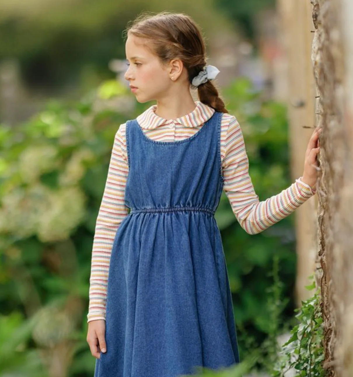 Velvette Label Peter Pan Striped Tee Dark - Image 2