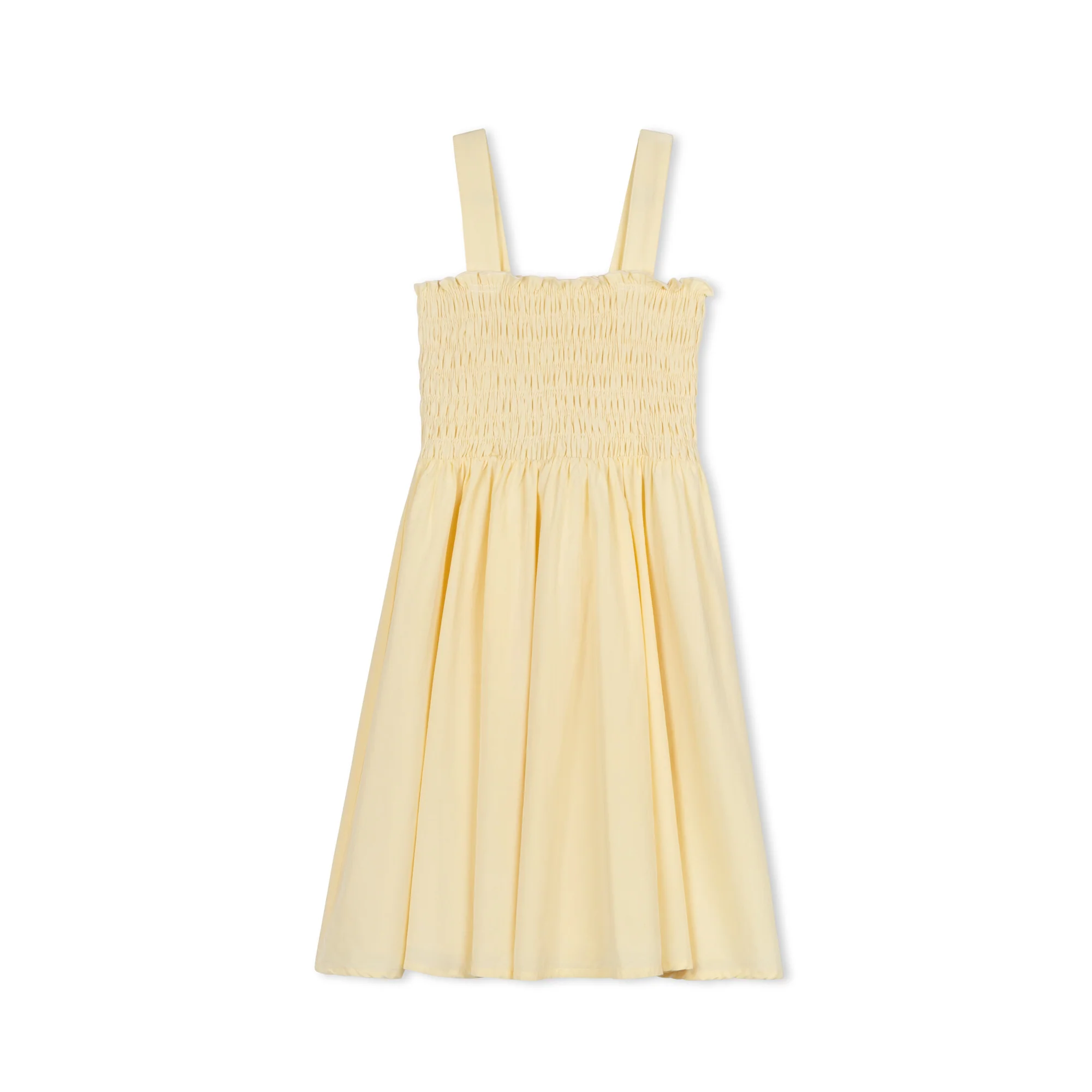Velvette Label Yellow Smocked Jumper
