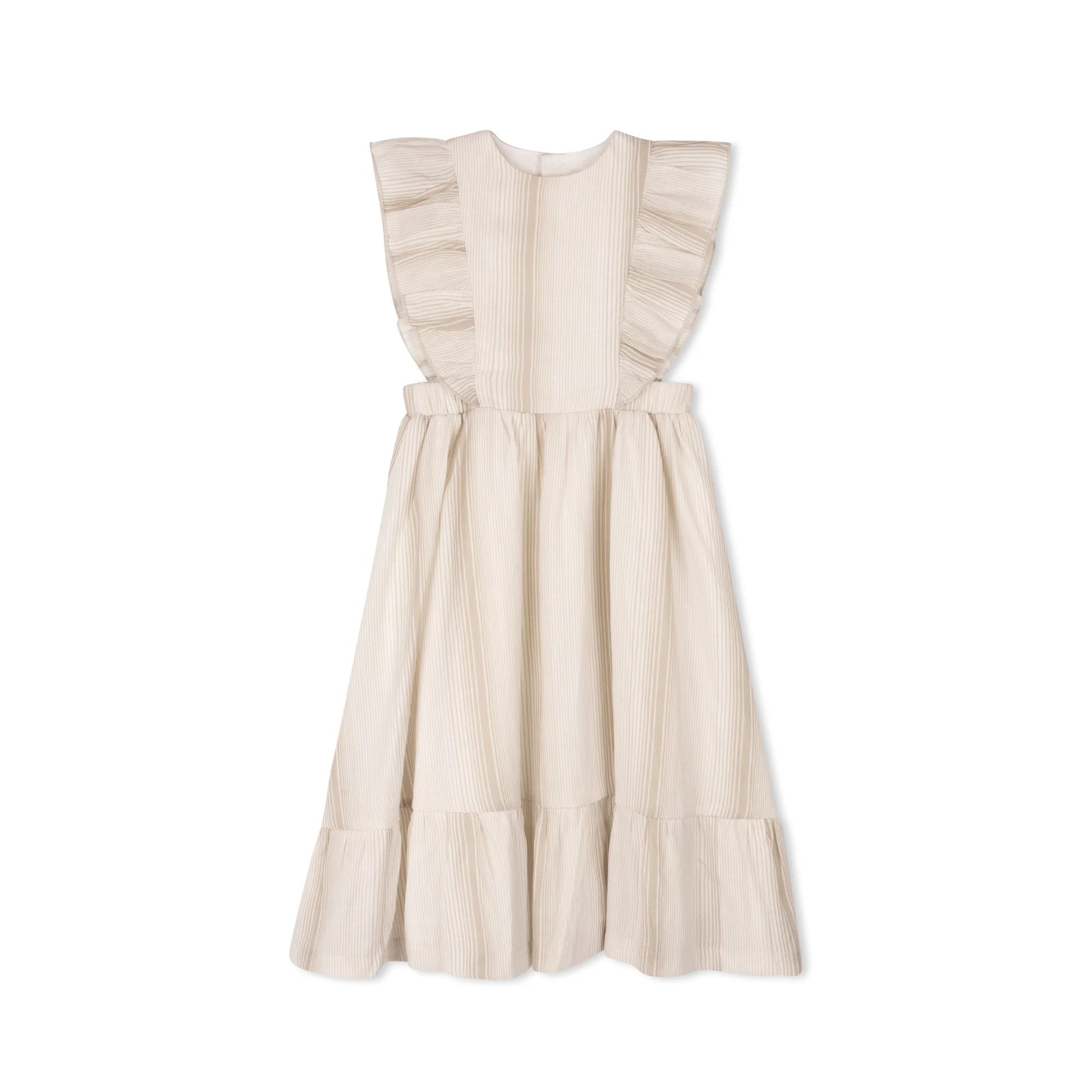 Velvette Striped Flutter Dress