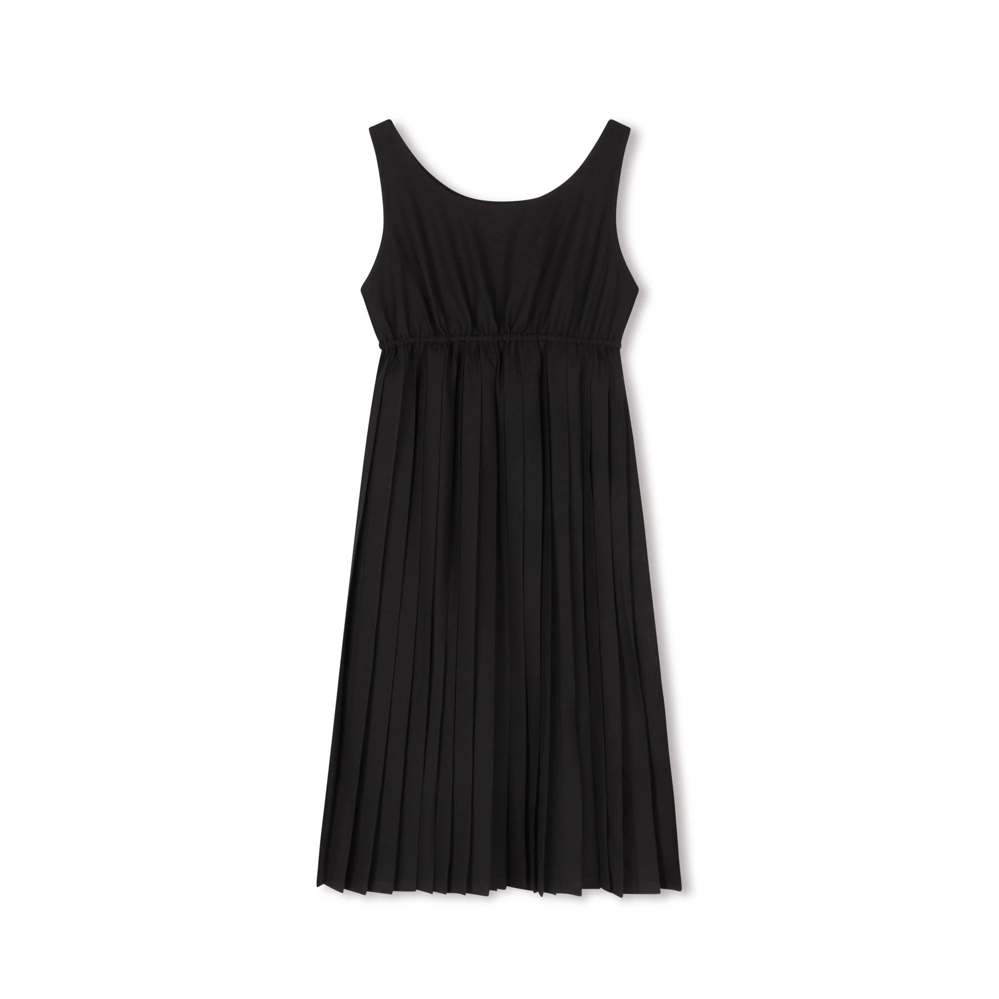 Velvette Label Teen Black Silk Pleated Jumper