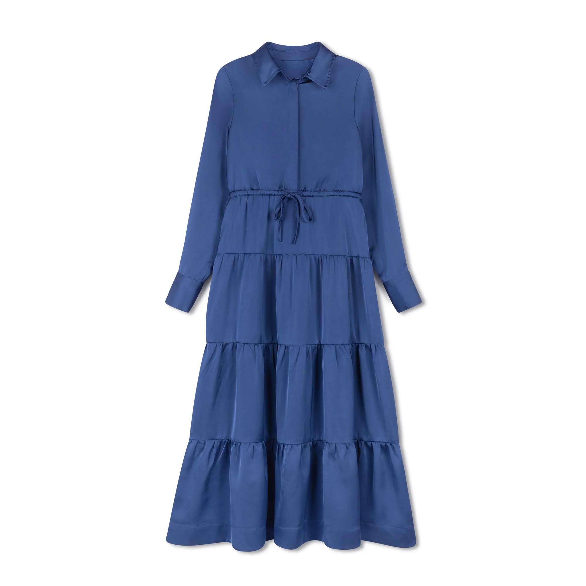 Velvette Label Teen Blue Tiered Midi