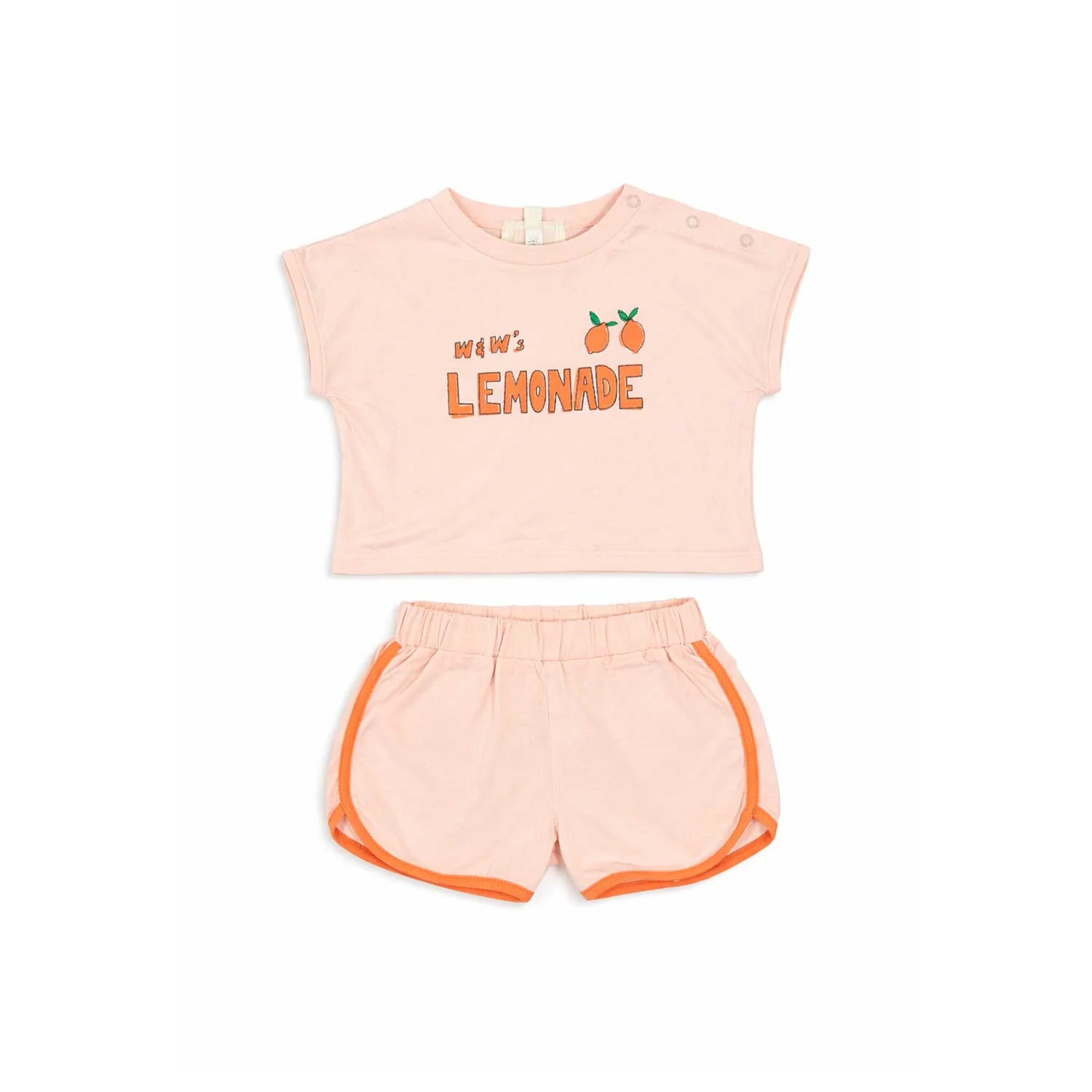Wander + Wonder Pink Lemonade Baby Tank Set