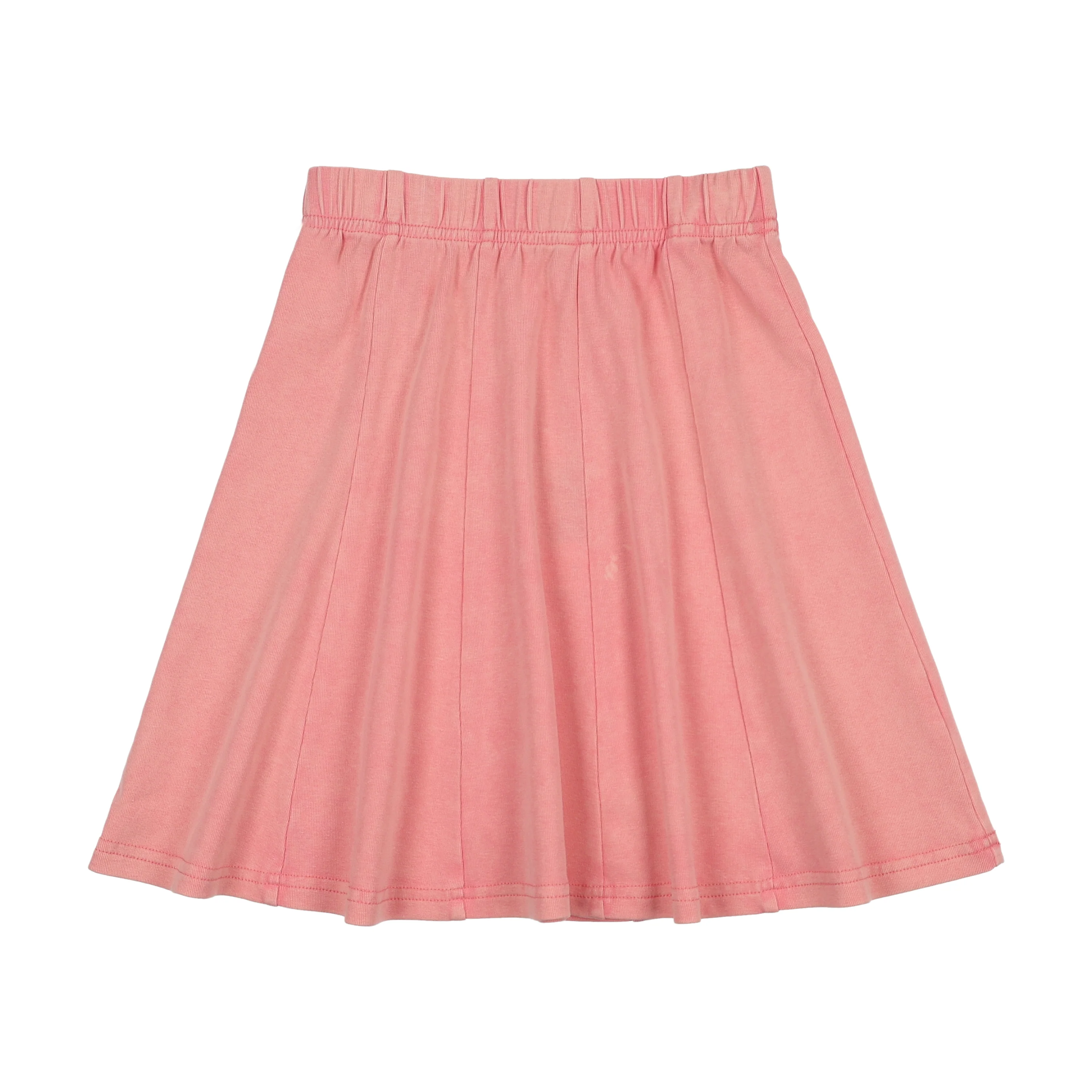 Bonjoy Washed Patch Skater Skirt - Salmon