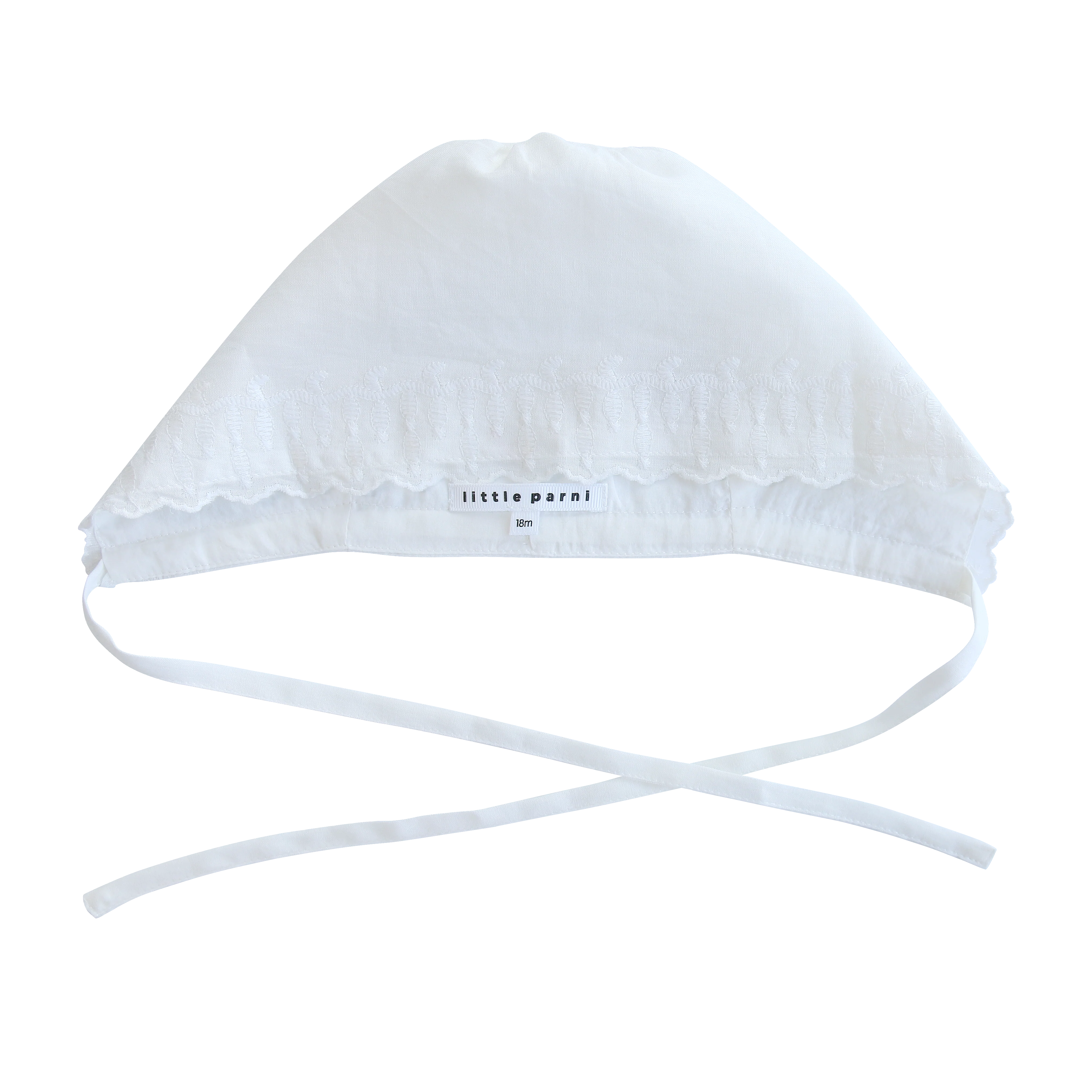 Little Parni White Evening Bonnet (K674)
