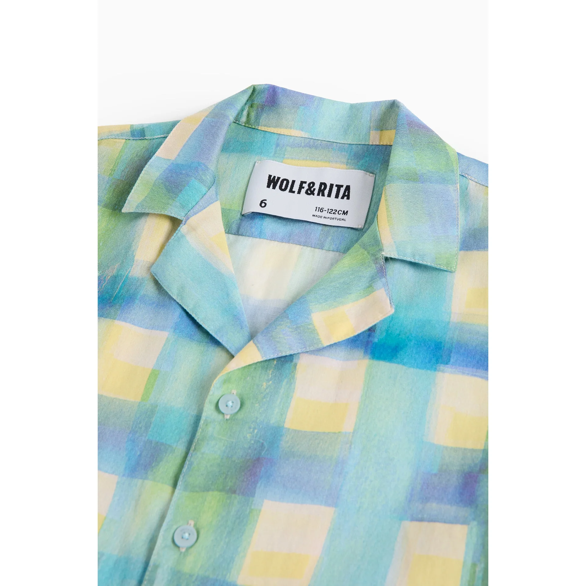 Wolf & Rita Grid Boy Shirt Bruno Woven - Image 3
