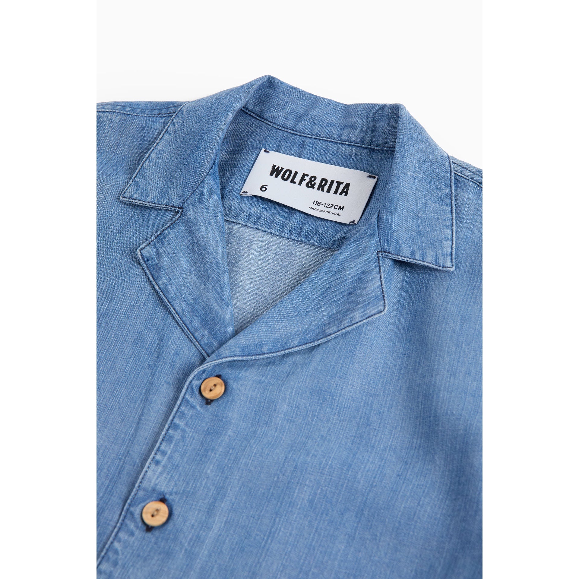 Wolf & Rita Lazuli Boy Shirt Bruno Woven - Image 3