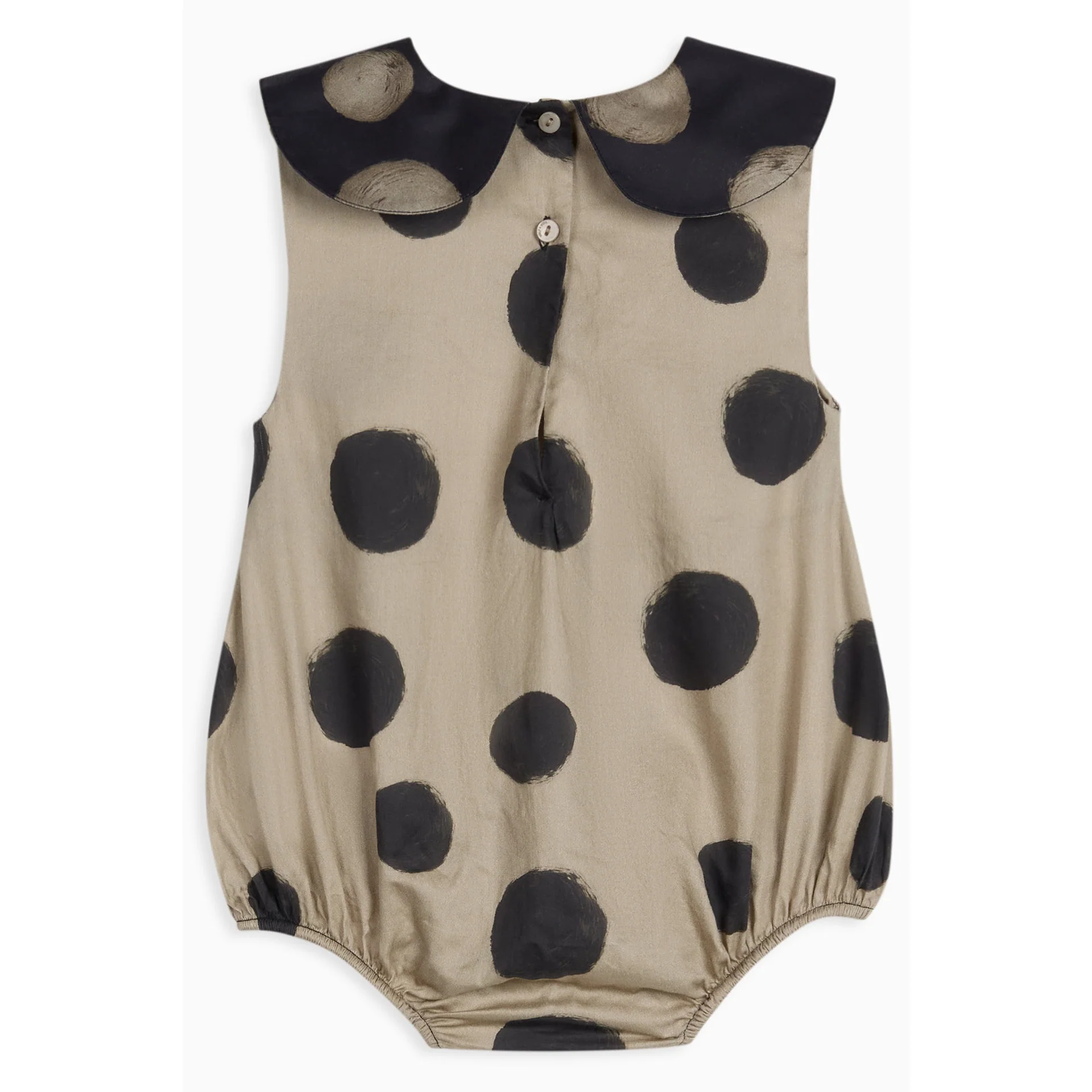 Wolf & Rita Polka Mocha Girl Jumpsuit Luna Woven - Image 2