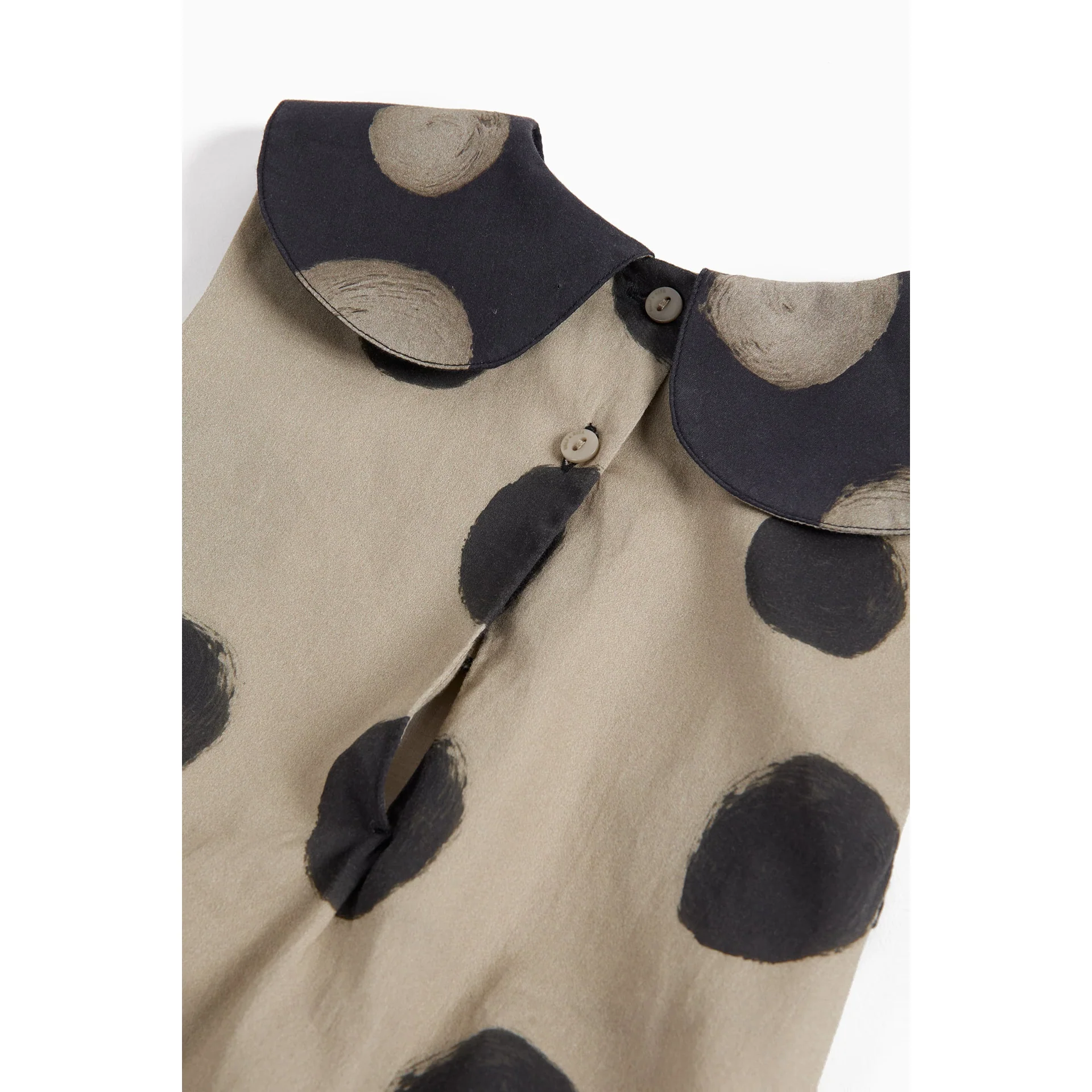 Wolf & Rita Polka Mocha Girl Jumpsuit Luna Woven - Image 3