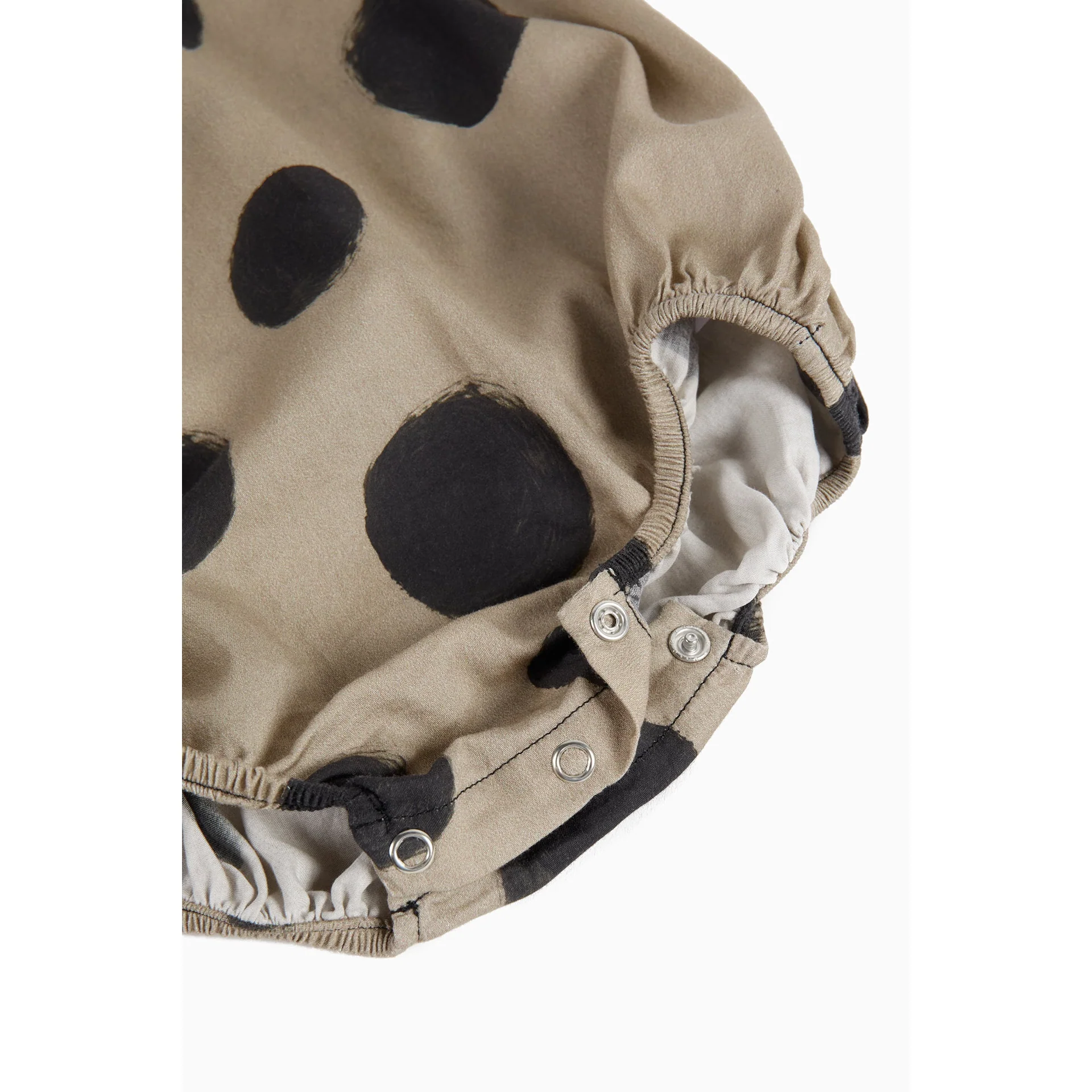 Wolf & Rita Polka Mocha Girl Jumpsuit Luna Woven - Image 4
