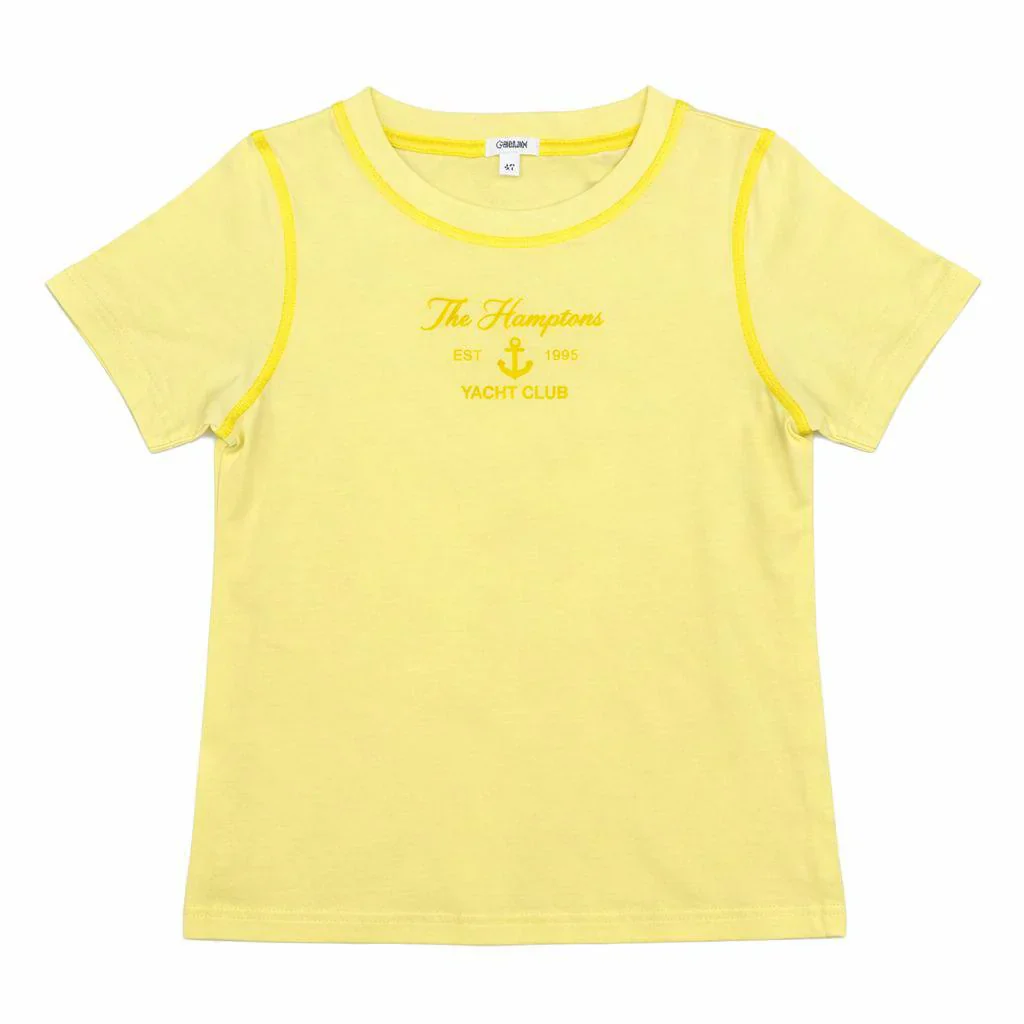 Bonjoy Yacht Club Short Sleeve T-Shirt - Boy - Yellow