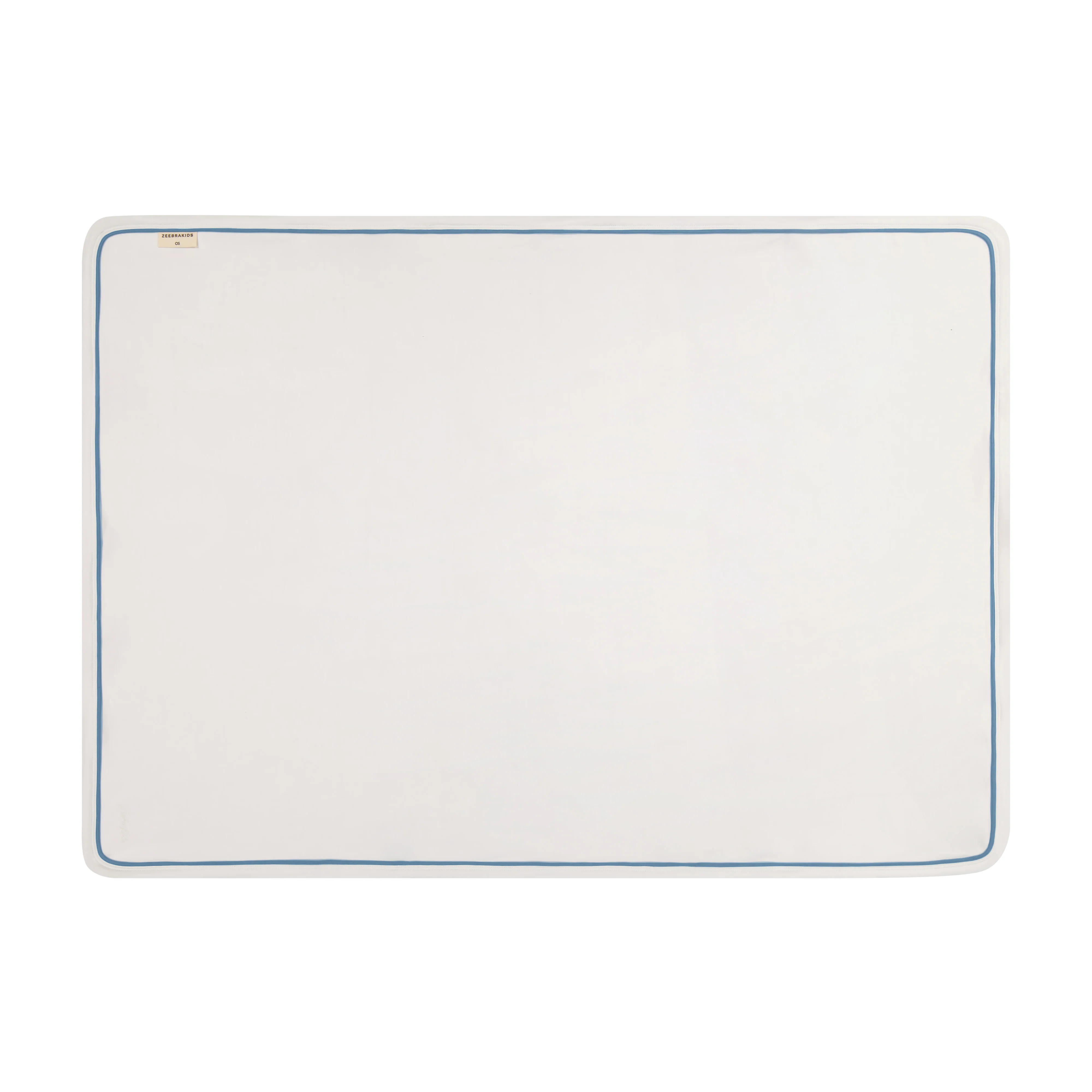 Zeebra Kids Ivory/Willow blue Outline Wrap Blanket