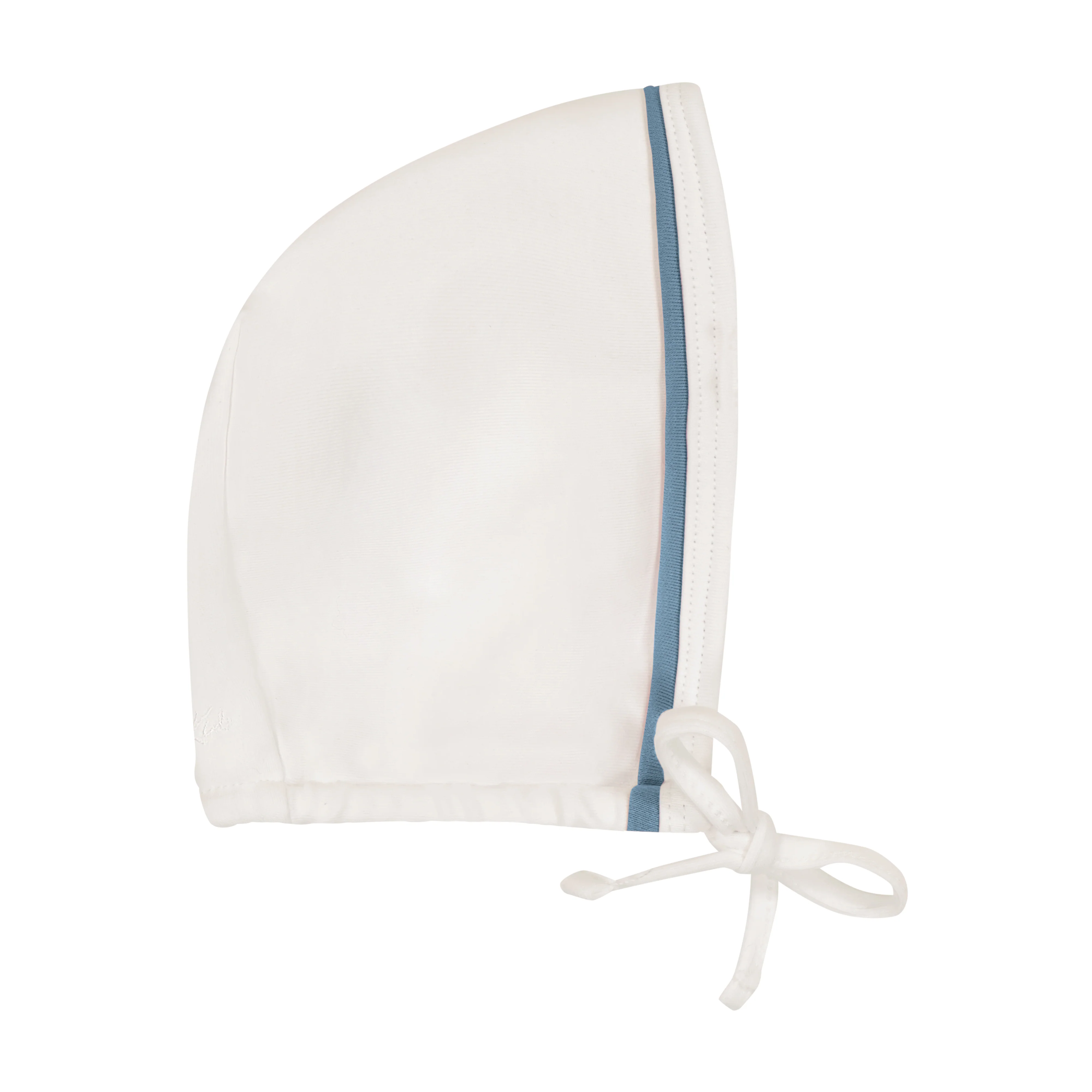 Zeebra Kids Ivory/Willow blue Outline Wrap Bonnet