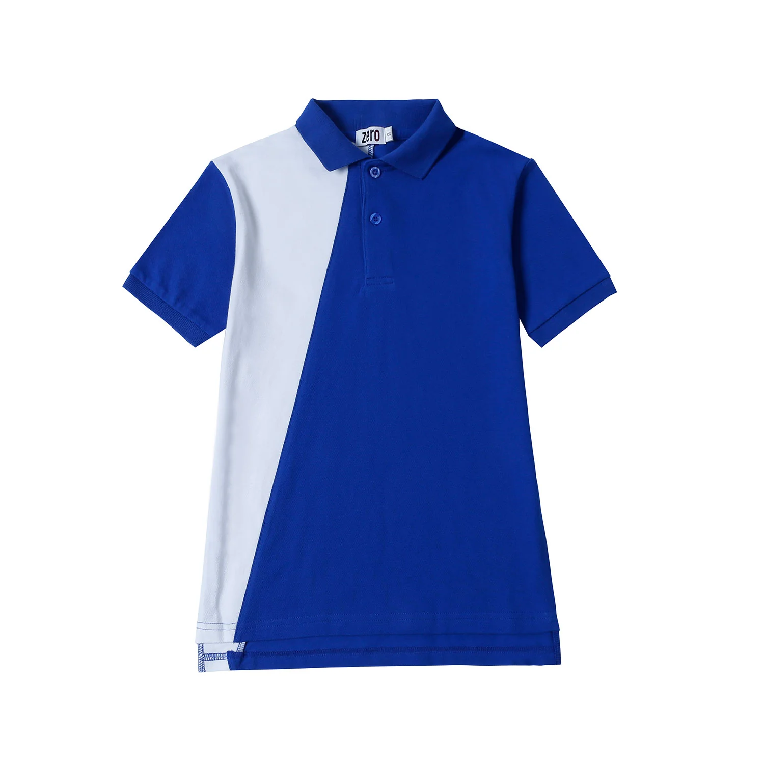 Zero By Bon Bon Light Blue Split Polo